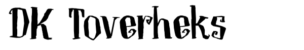 DK Toverheks font preview